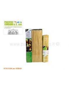 Stecconi per kebab legno ø 3 mm cm 30 cf 500pz