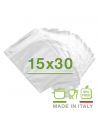 100 Sacchetti sottovuoto 15x30 cm goffrati per alimenti 105 micron