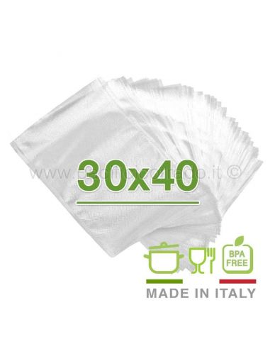 FreshMax® Sacchi sottovuoto alimenti (30X40) Sacchetti sottovuoto per  alimenti 30x40cm universali - Confezione da 100 buste sottovuoto alimenti  riutilizzabili (100 Sacchetti) : : Casa e cucina