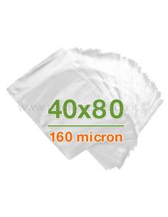 50 Sacchetti sottovuoto 40X80 cm goffrate certificate per alimenti 160 micron