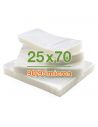 50 Buste sottovuoto 25x70 cm lisce per alimenti 90/95 micron