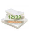 100 Sacchetti sottovuoto 12x30 cm lisce per alimenti 90/95 micron