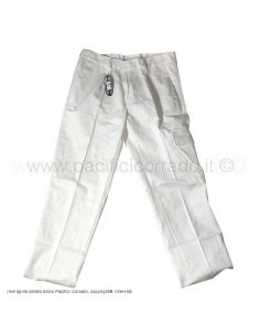 pantalone da lavoro cotone 100% colore bianco sanforizzato marca sir safety system 2