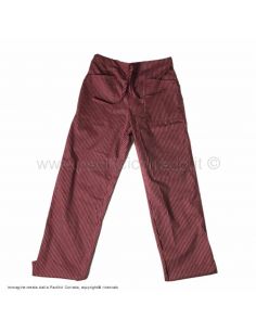 pantalone chef gessato colore bordeaux taglie varie