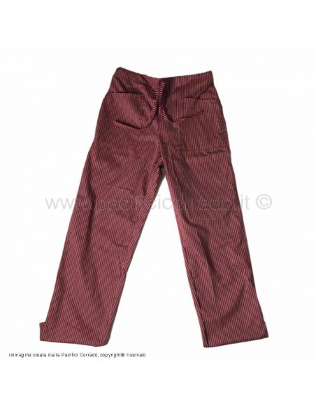 pantalone chef gessato colore bordeaux taglie varie pantalone chef gessato colore bordeaux taglie varie