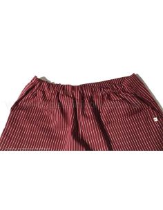 pantalone chef gessato colore bordeaux taglie varie 2