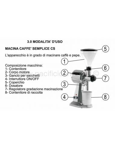 Fama - Macina caffè e macina pepe mod.FCS106