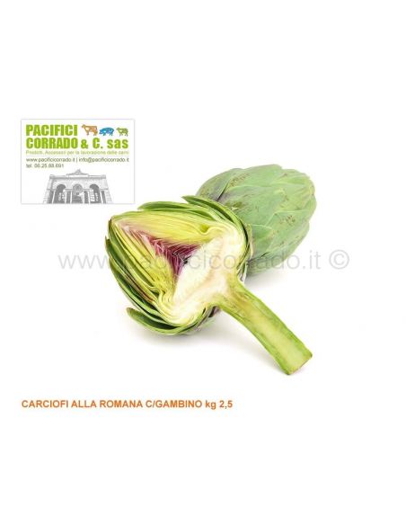 Carciofi alla romana con gambino kg 2,5 salse barbecue immagine solo indicativa del prodotto