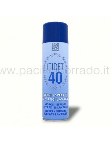 Itidet 40 - 500 ml Schiuma detergente ideale per vetri e specchi