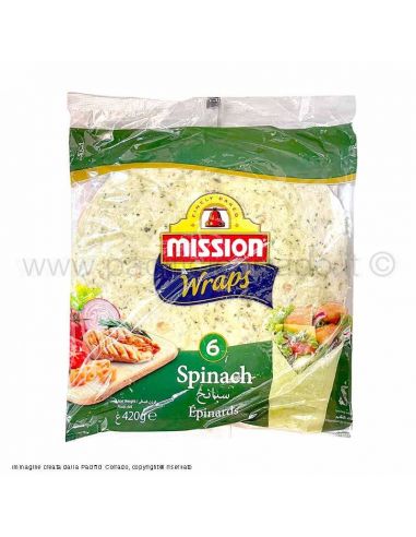 Tortillas di spinaci ø 25 cm confezioni da 6 pz Tortillas di spinaci ø 25 cm confezioni da 6 pz