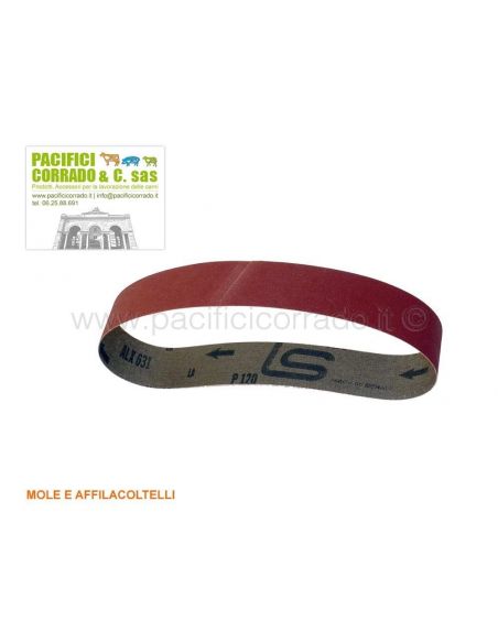 Nastro affilacoltelli piatta 80  x 4 p80 circonferenza TOT 160  x 4 80