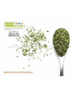 Basilico foglie trifolate 1 kg spezie e aromi per preparati carne