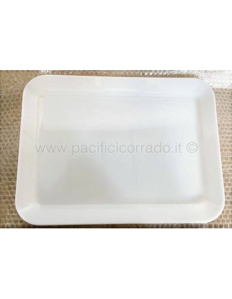 Piatto MET mm 420 x 320 x 27h P 44 BIANCO