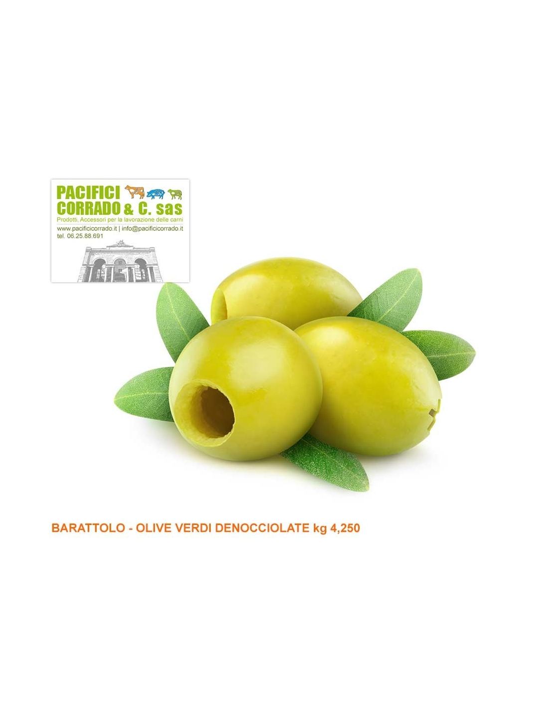 Olive verdi denocciolate kg 4,250