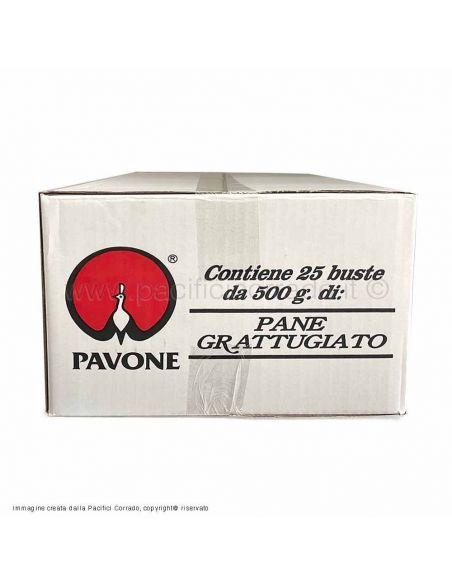 cartone da 25 buste da 500g di pangrattato