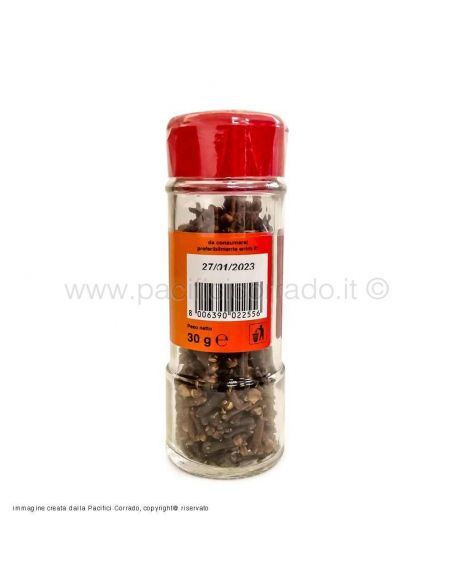Ariosto chiodi di garofano in barattoli 30g barattolo singolo vista posteriore