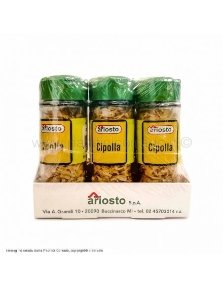 Ariosto cipolle a fette in barattoli 19g confezione da 6pz vista laterale Ariosto cipolle a fette in barattoli 19g confezione da 6pz vista laterale