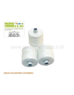 Spago poliestere cotoniero 6/8 cm 5x5 conf.da 1 rotolo di spago 2