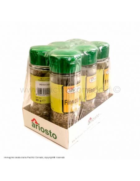 Ariosto finocchio in barattoli 30g confezione da 6pz