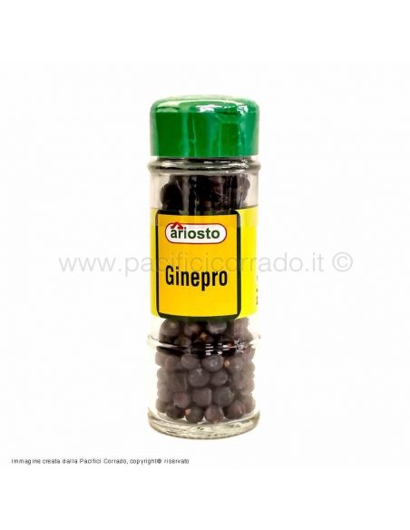 Ariosto ginepro in barattoli 28g barattolo singolo vista frontale Ariosto ginepro in barattoli 28g barattolo singolo vista frontale