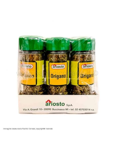 Ariosto origano in barattoli 15g confezione da 6pz vista laterale