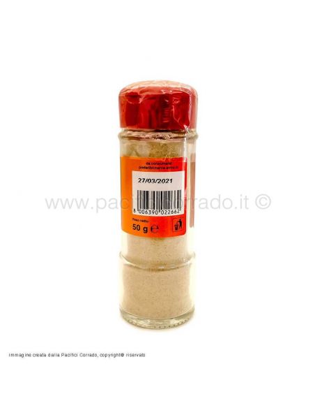 Ariosto pepe bianco macinato in barattolo da 55g vista posteriore