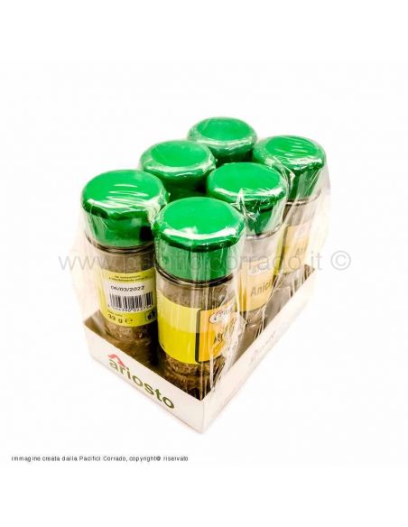 Ariosto anice in barattoli 33g confezione da 6pz