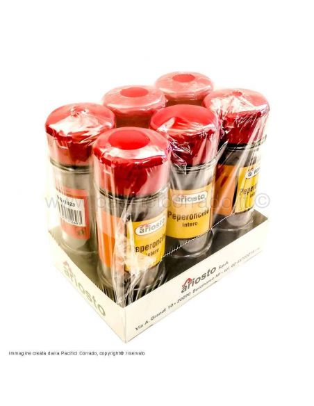 Ariosto peperoncino intero in barattoli 20g confezione da 6pz