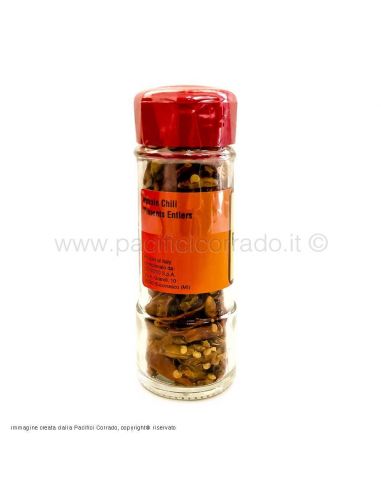 Ariosto peperoncino intero in barattoli da 20g vista frontale