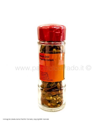 Ariosto peperoncino intero in barattoli da 20g vista frontale