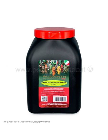 Crema al basilico e rosmarino 2,1 kg davanti Crema al basilico e rosmarino 2,1 kg davanti