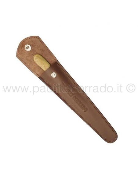 Astuccio in pelle porta fibula o osso di cavallo