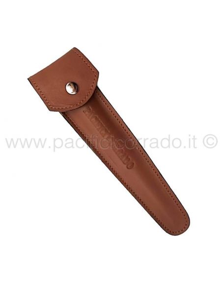 Astuccio in pelle porta fibula o osso di cavallo