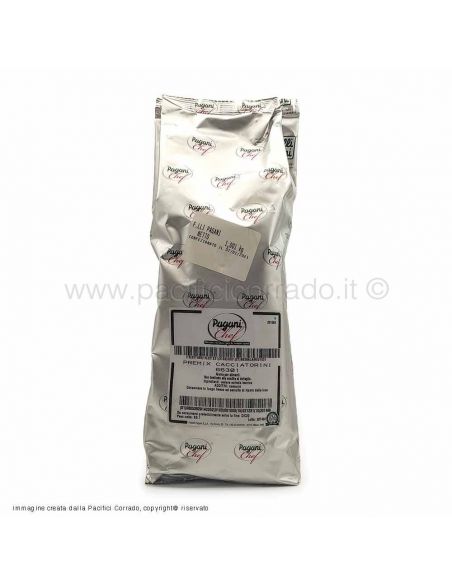Premix cacciatorini kg 1 sacchetto vista etichetta