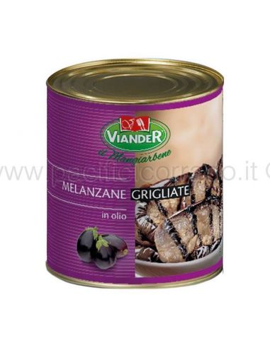 Viander - Melanzane grigliate In olio di girasole conf. da 760 g
