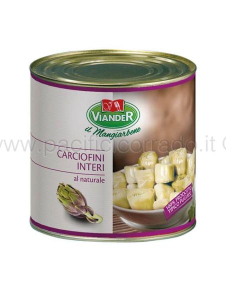 Carciofi al naturale interi kg 2,5