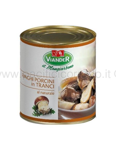 Viander - Funghi Porcini tranci al naturale conf. da 800 g