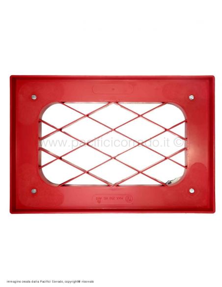 Carrello cm 62x42x16,5h colore rosso con ruote gommate Carrello cm 62x42x16,5h colore rosso con ruote gommate