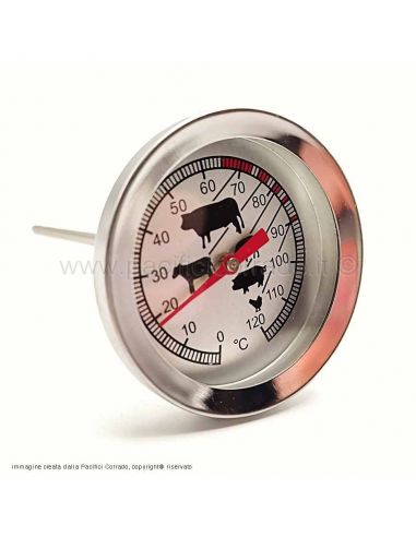 Acquista Termometro da forno in acciaio inossidabile Mini quadrante Stand  Up Indicatore di temperatura Gage Alimenti Carne Utensili da cucina Forno  Fornello Igrometro