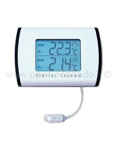 termometro modello digitale in/out orologio con sonda -50 +70 C°