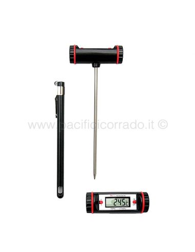 Termometro digitale -50°C +150°C Sonda in acciaio 12 cm