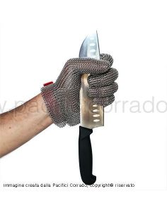 guanto anti taglio maglia in acciaio inox 2
