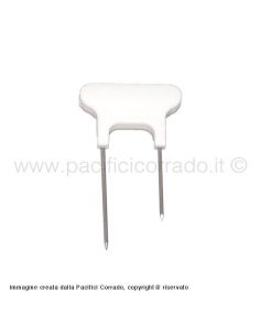Pasolini - Spillo doppia punta doppia punta in acciaio inox