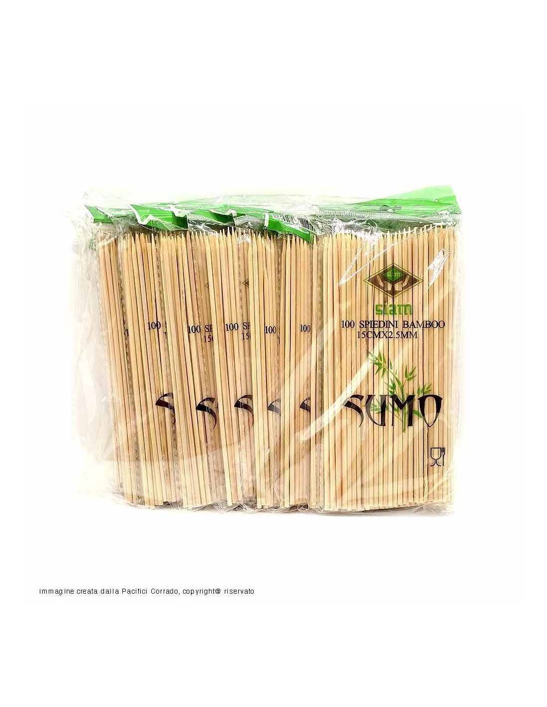 siam 1000 spiedini stecchini in bambù 10 confezioni contenente 100 pz xi stecchini ciascuna