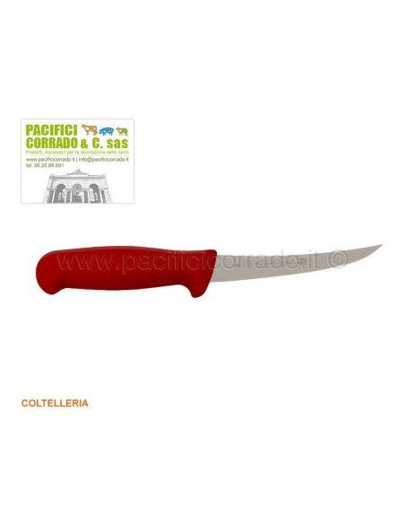 Sanelli coltello da disosso curvo manico rosso 13 cm