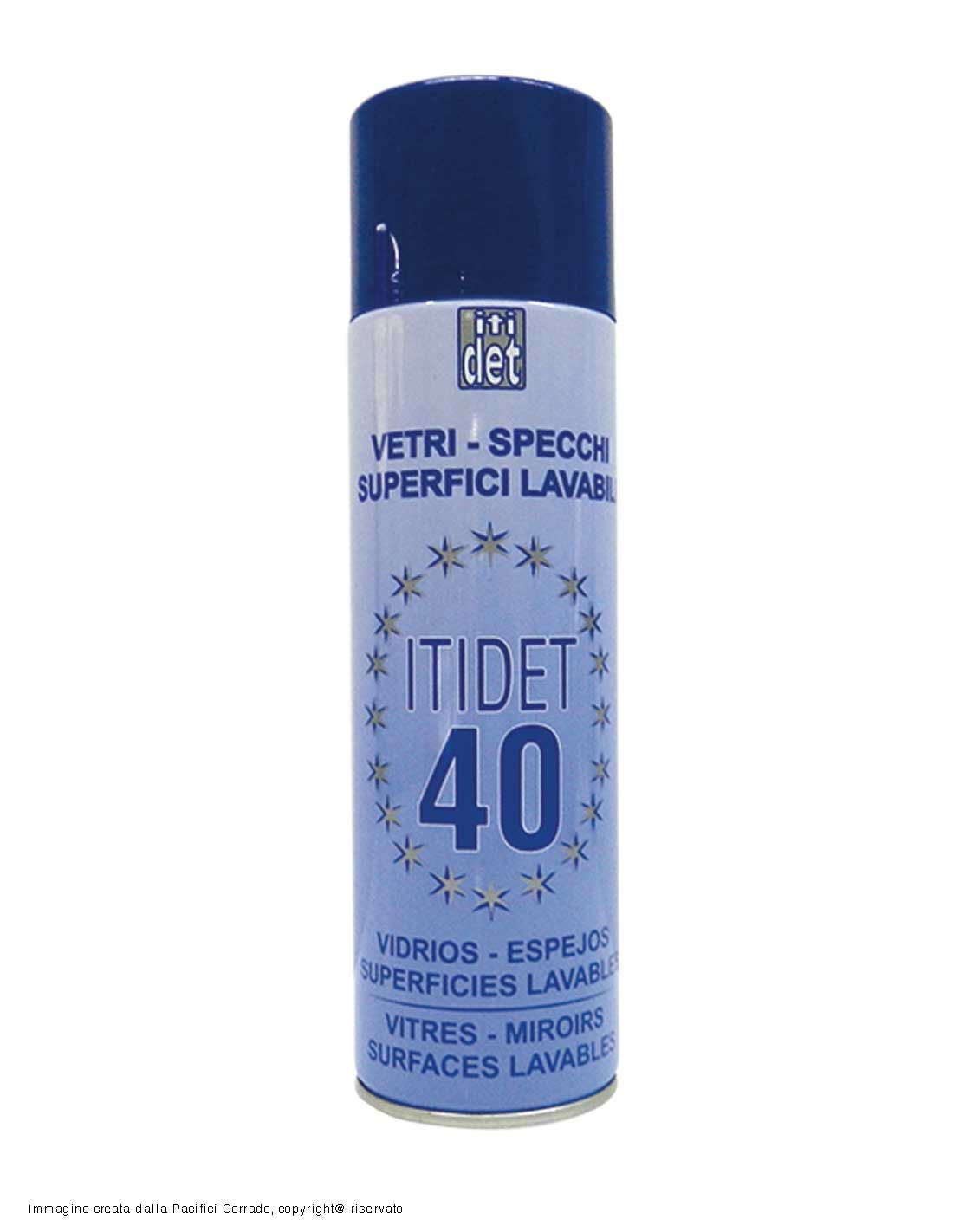 Itidet 40 500 ml schiuma spry eccezionale detergente vetri e specchi.