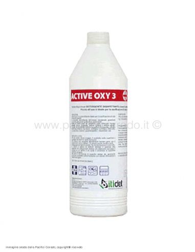 Itidet - Detergente disinfettante Active Oxy 3 Biocida flacone da 1 lt