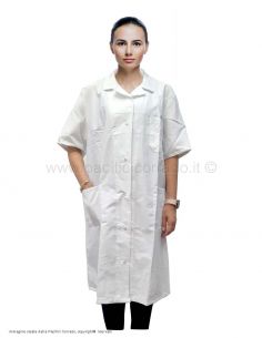 Camice lavoro donna manica corta 35% terital 65% cotone