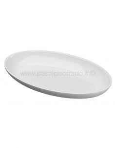 Pasolini – Vassoio ovale linea lucca melammina 420x260x50h mm piedini silicone