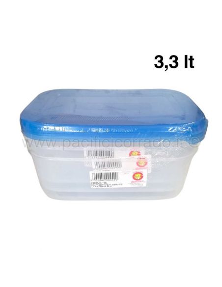 Giganplast - 3 Contenitori sottovuoto "service" rettangolare